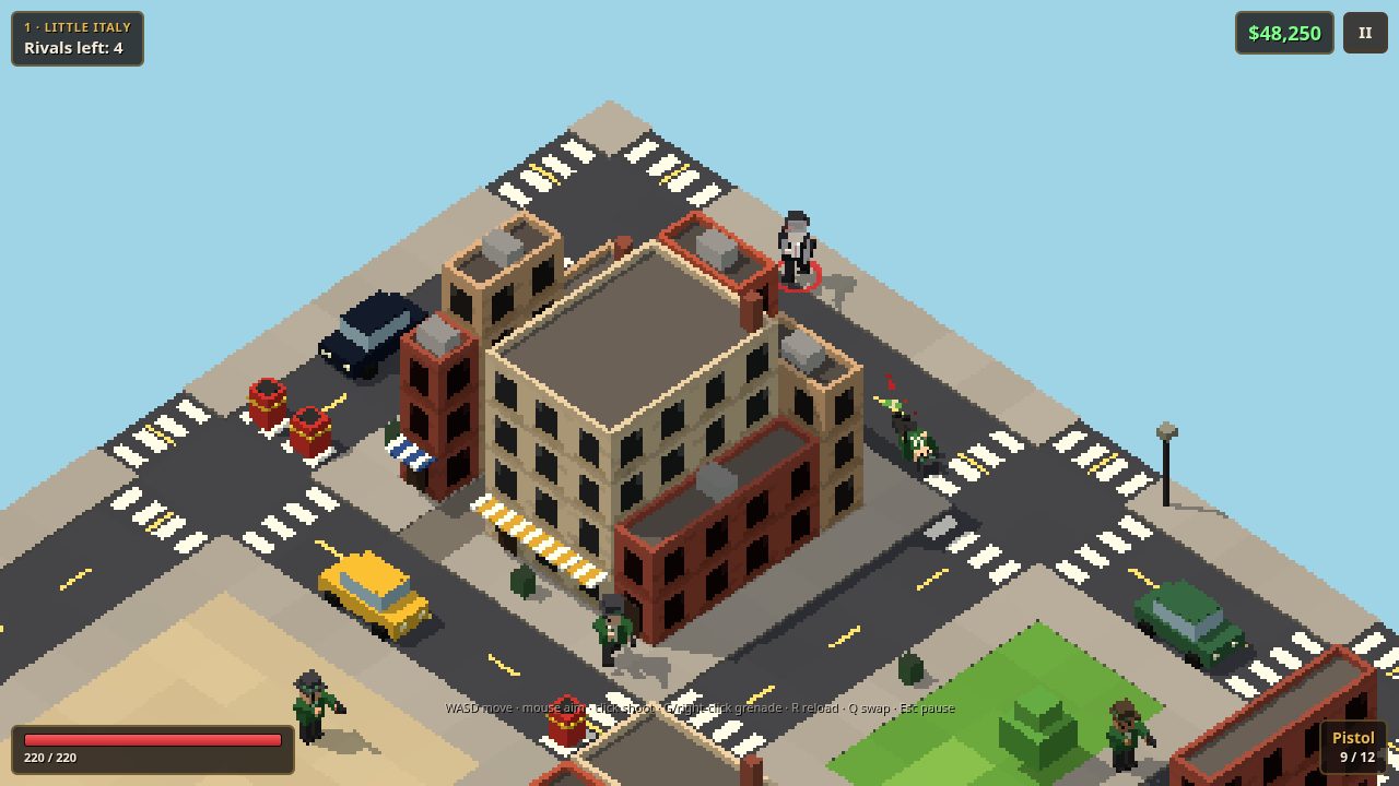 Gameplay in Little Italy at daytime